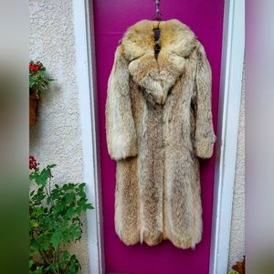 SIZE 14, RENFREW FURS,  coat, full length, Coyote